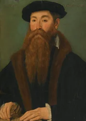 Portrait of a Bearded Gentleman with a Pair of Gloves